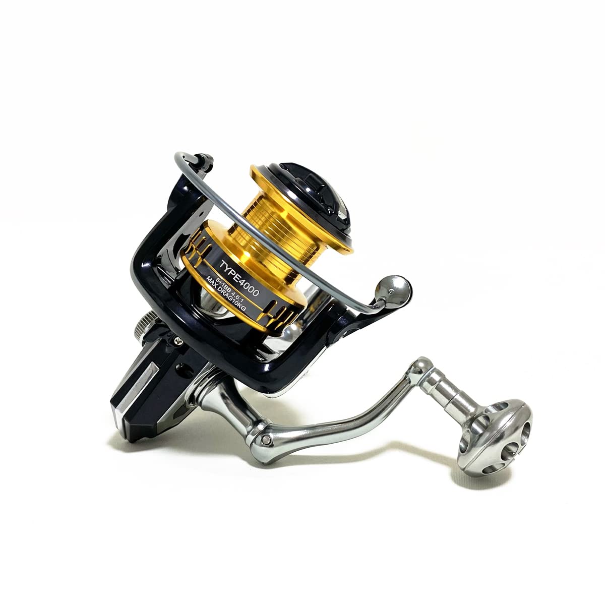 

Катушка для спиннинга Orludo Fishing Gear [Super Gorildo] совместима с Nos. 6000–8000 Корпус катушки и шпуля Нет. 8000 Морской окунь, желтохвост, желтохвост,
