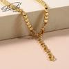 Womens Simple Fashion 3mm Alloy Beaded Bracelet