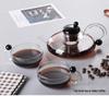 Sage Glass Teapot Set with Water Separation and Thickened Filter for Brewing Tea and Flowers