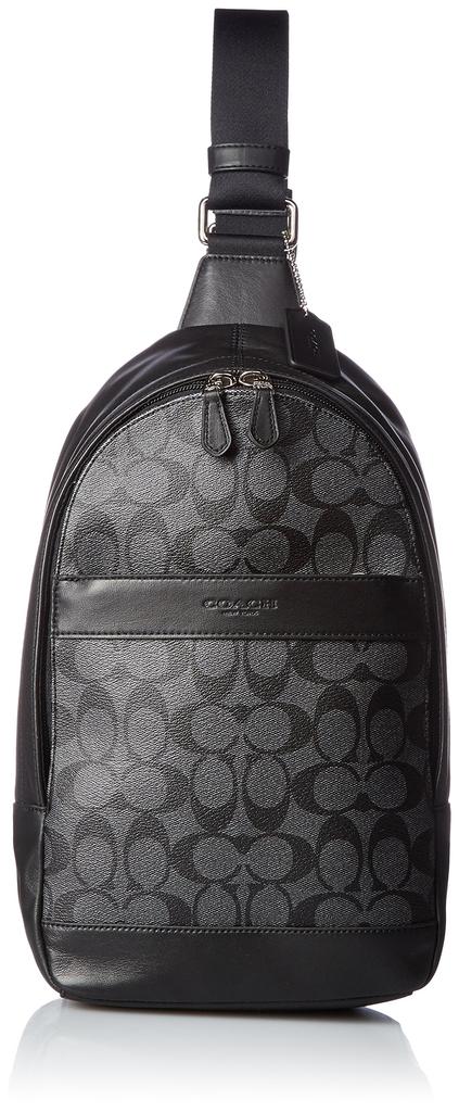 Body Bag Signature [Coach] [Outlet] Charcoal/Black [Used]