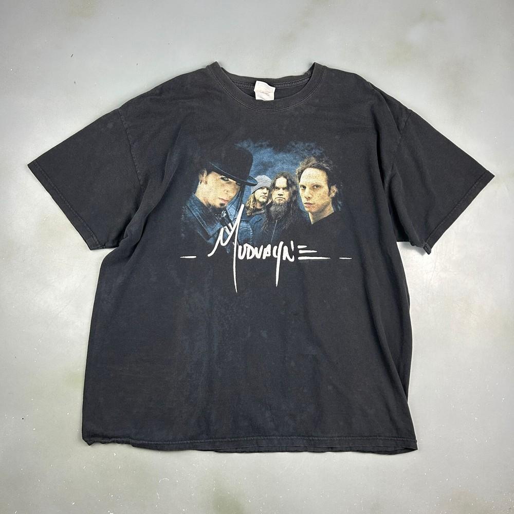 

VINTAGE Muduayn Black Band TShirt sz XL Men Adult Unisex T-Shirt XXXL