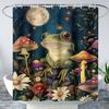 Kawaii Rabbit Pet Shower Curtain for Bathroom,Cute Animal Bunny Floral Waterproof Fabric Bath Curtain with Hooks,72" Wx72 H