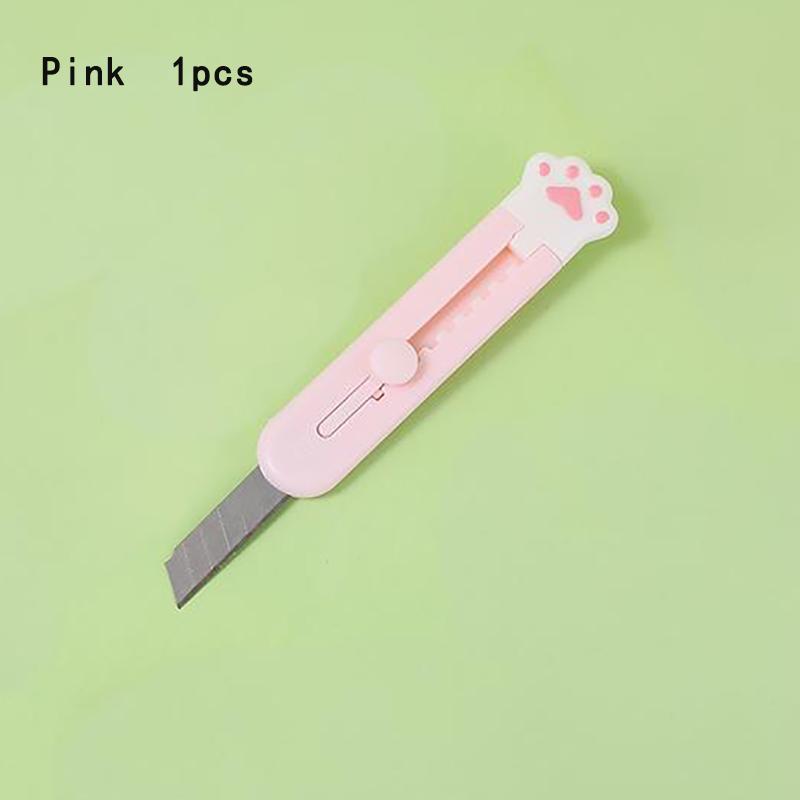 Mini Portable Cat's Paw Utility Knife Cute Handbook Decorative Paper Cutting Tools Art Supplies