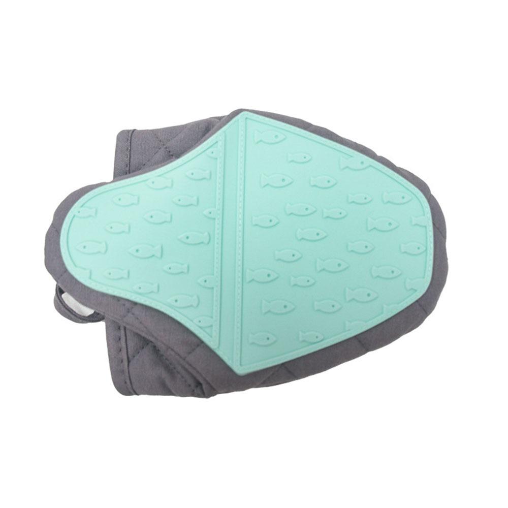 Fish Shaped Microwave Mitts Non-Slip Anti Scald Gloves Multi-purpose Hand Clip  Baking