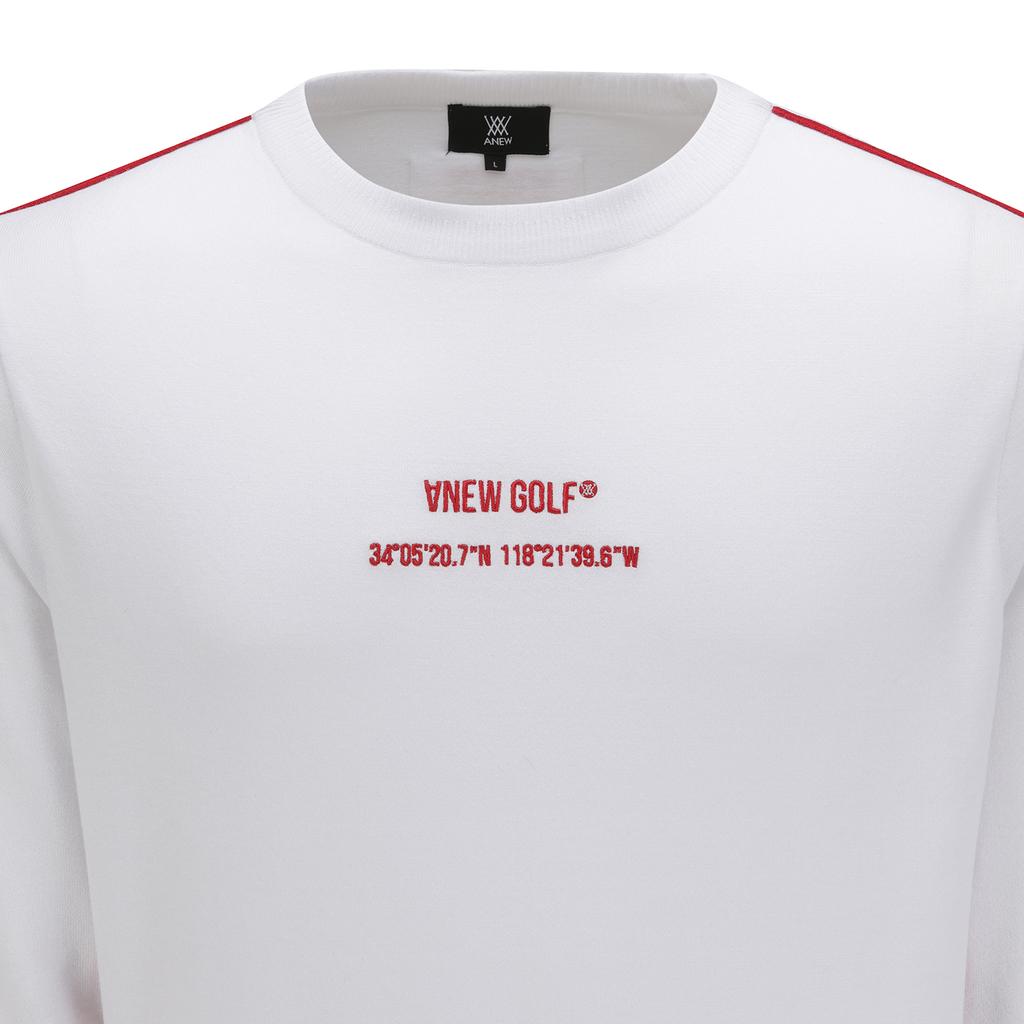 ANEW GOLF Men Sp Essential Sweater_Wh