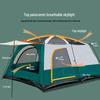 Outdoor Camping Tent: Large, Portable, Sun-Protected, Rainproof, 2 Rooms + Living Area, Fits 8-12 People