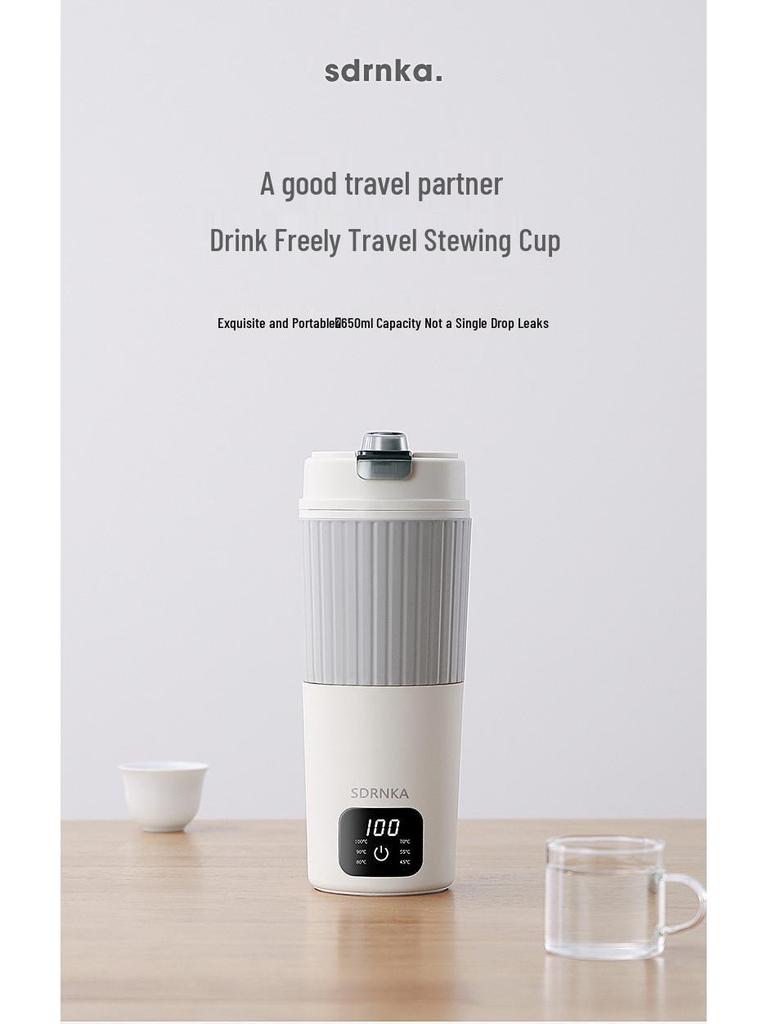 SDRNKA Compact Type-C Electric Kettle for Home, Travel & Dorm - Portable and Insulated
