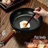 **Hand-Forged Non-Stick Zhangqiu Iron Frying Pan with Thick Flat Bottom**