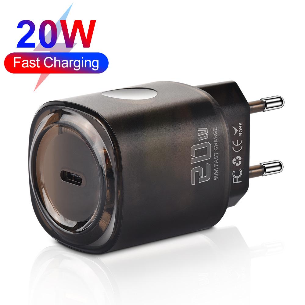 20W Single Port PD Fast Phone Charger - US/EU Standard