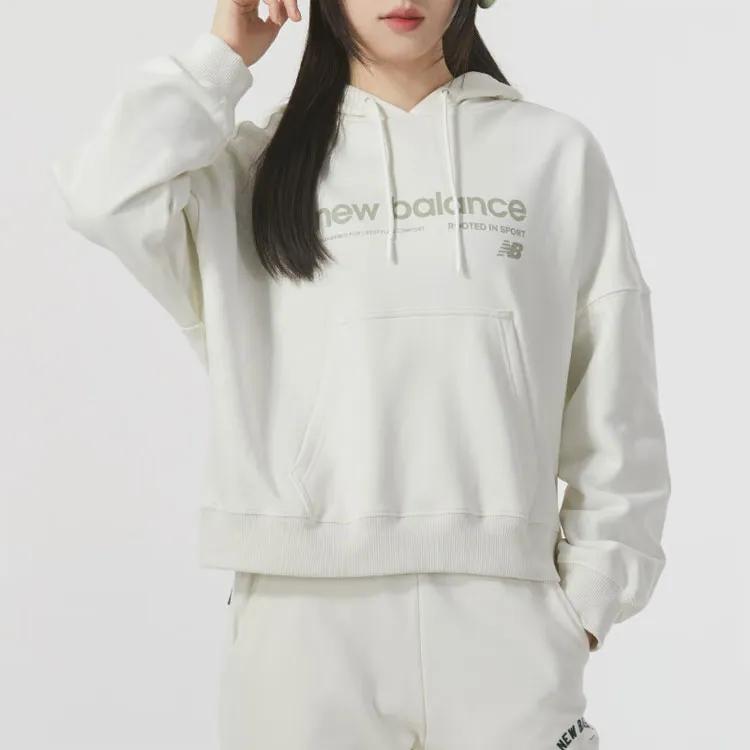 New Balance Sweatshirt Women's Ecru (Unisex) Sweatshirts AWT41322 CIC