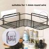 8pcs Shower Caddy Adhesive Sticker Hook Replacement Mount Hook Soap Dish Holder for Bathroom Basket Kitchen Strip Storage Shelve