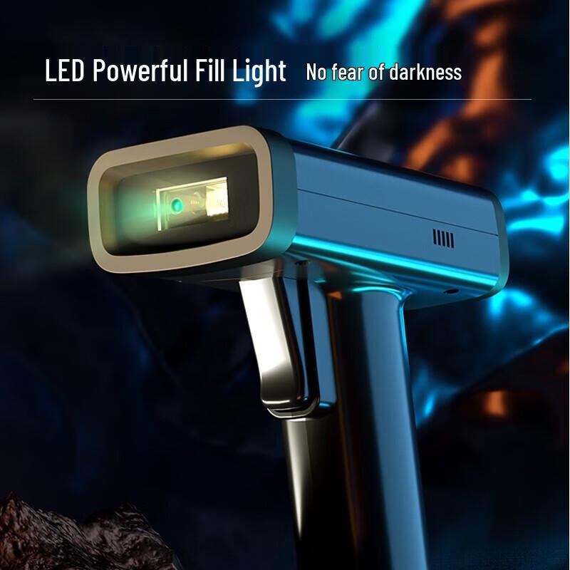 Deli Wireless 2D Barcode Scanner with Charging Dock