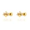 Exquisite S925 Sterling Silver Cartilage Earring with Small Screw Back, Personalized Niche Design