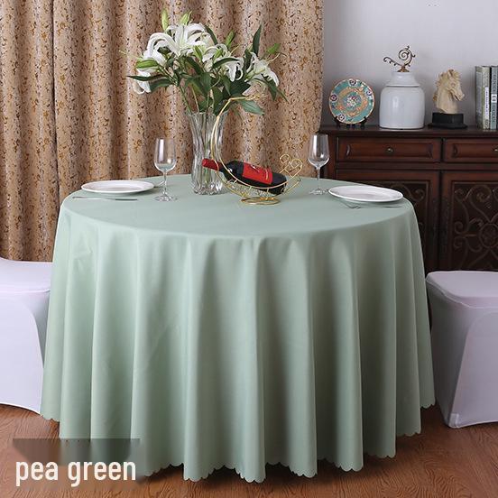 Runde rote Polyester-Tischdecke für Hochzeiten, Essen, Bankette, Hotel- und Restaurantgebrauch