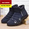 New Men Boots Winter Work Shoes For Men Warm Men Winter Boots Chunky Shoes Man Sneakers Waterproof Man Cotton Shoes Large Size