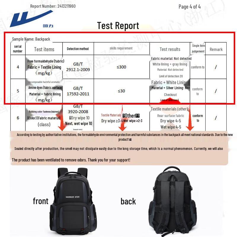 Warrior Large Capacity Multi-functional Backpack
