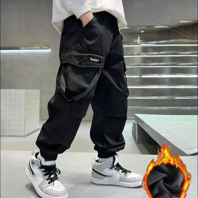 

Детские утепленные рабочие брюки для осени и зимы, уличные брюки для мальчиков 4-16 лет 110