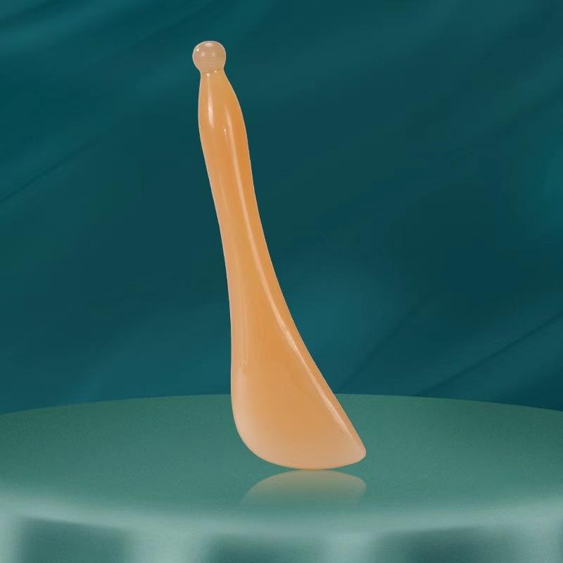 Natural Resin Facial Tendon Pulling Stick Facial Scraping Board Universal Environmentally Friendly Resin Scraping Board Set