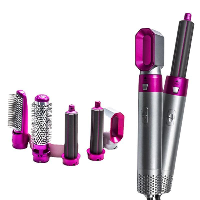 Five-in-One Hot Air Styler: Automatic Curling Iron & Hair Dryer Comb