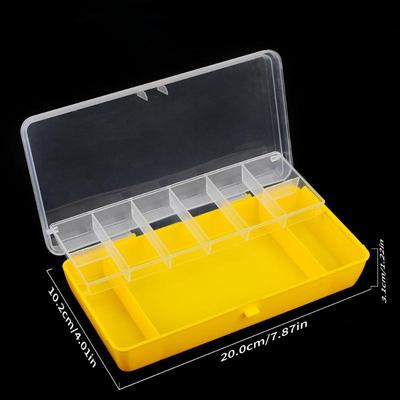 Double Layer Bait Container Fishing Tackle Boxes Portable Organizer Boxes Compartments Fishing Accessories Plastic Case