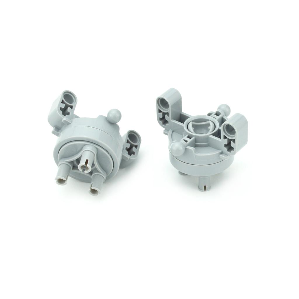 Non-Toxic Moc Parts Suspension Steering Wheel Hub With Planetary Gear Reduction 46490 Technical Diy Building Blocks Tire Car Drive Bricks