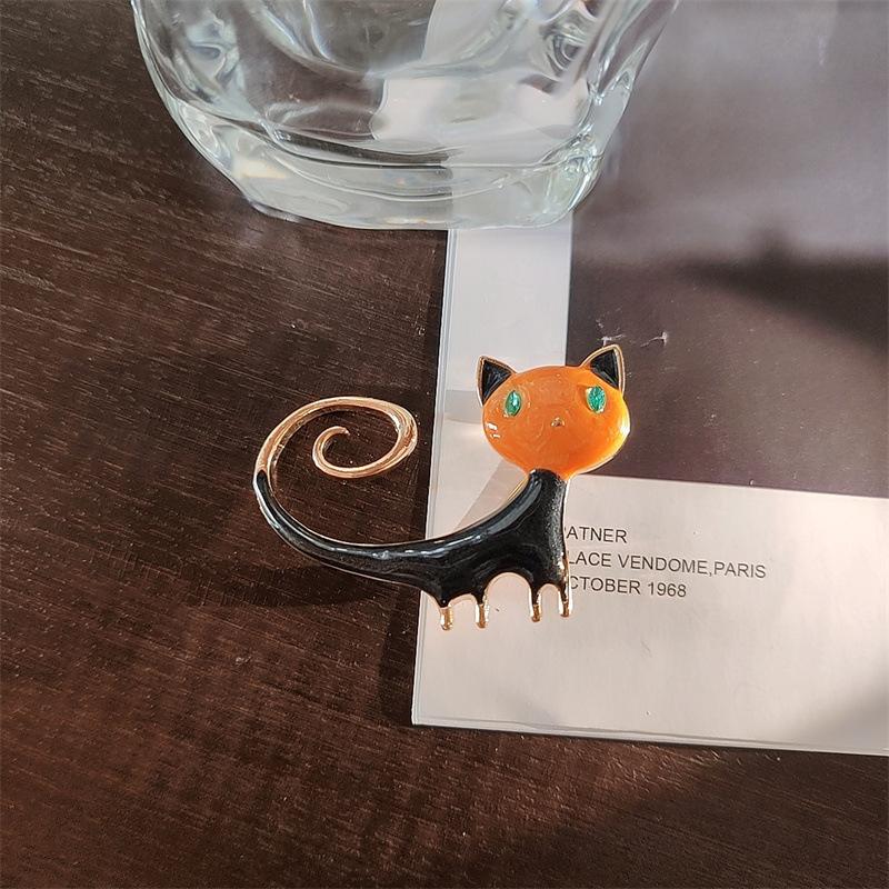 Broszka z diamentami w stylu retro na Halloween, broszka ze stopu metali, kreatywna, modna, ze stopu metali, dodatki odzieżowe w Europie i Ameryce.