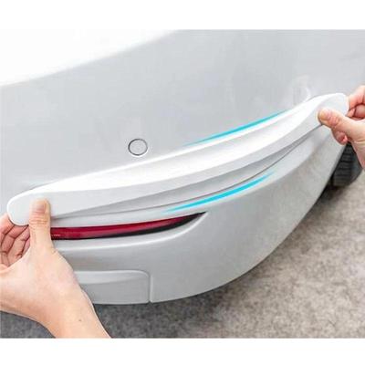 Wide Carbon Fiber Pattern Bumper Guard Trim Anti Scratch Protective Tape for Front & Rear Car Bumpers Universal Fit