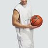 adidas half-high neck pullover sleeveless sports vest, unisex, light gray