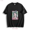 Maoko Anime Girl T Shirt Casual Crew Neck Vintage Washed Stylish Homme Slightly Stretched Soft Designer Clothes Unisex Graphic
