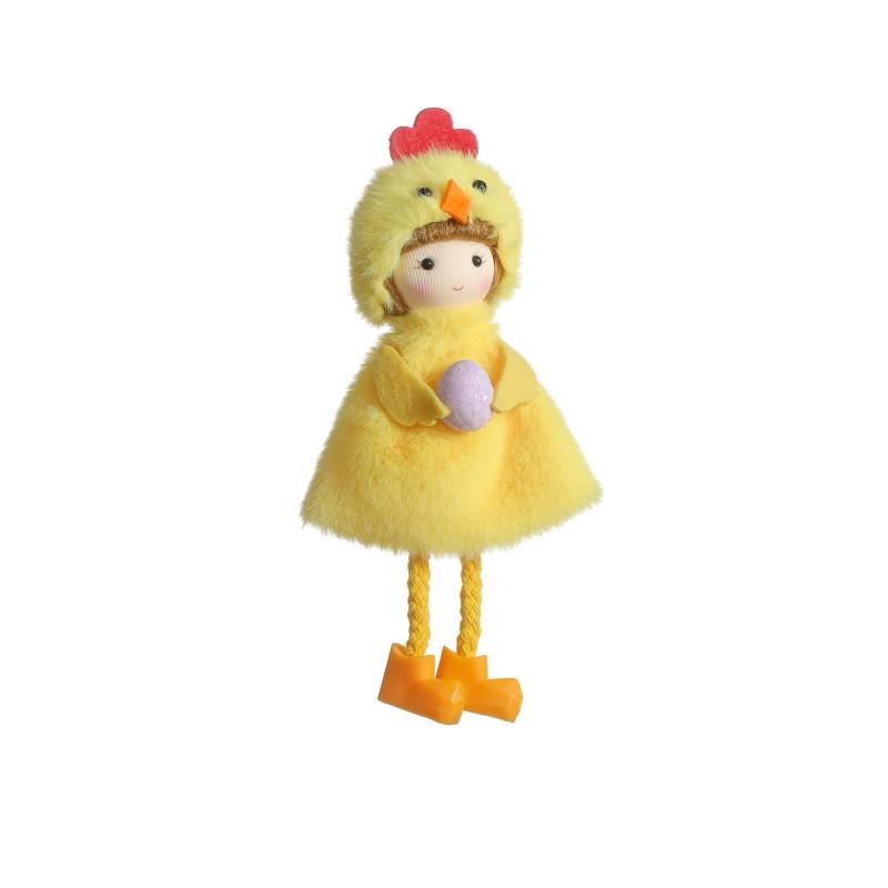 

Kawaii Easter Angel Dolls Easter Tree Hanging Ornaments Cute Egg Doll Pendants Easter Party Decorations Basket Decor Gift