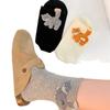 Japanese Style Cute Cartoon Cat Socks - Women's Mid-Calf Pure Cotton Funny Summer Outerwear