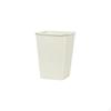 Metal Storage Container, Sturdy Iron Trash Can, Multipurpose Organizer, Home Decor Cream White