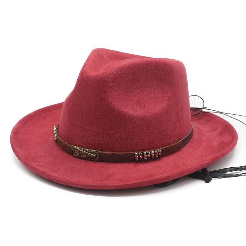Autumn and Winter Hot Sale New Suede Jazz Hat Felt Hat Retro Men's Top Hat