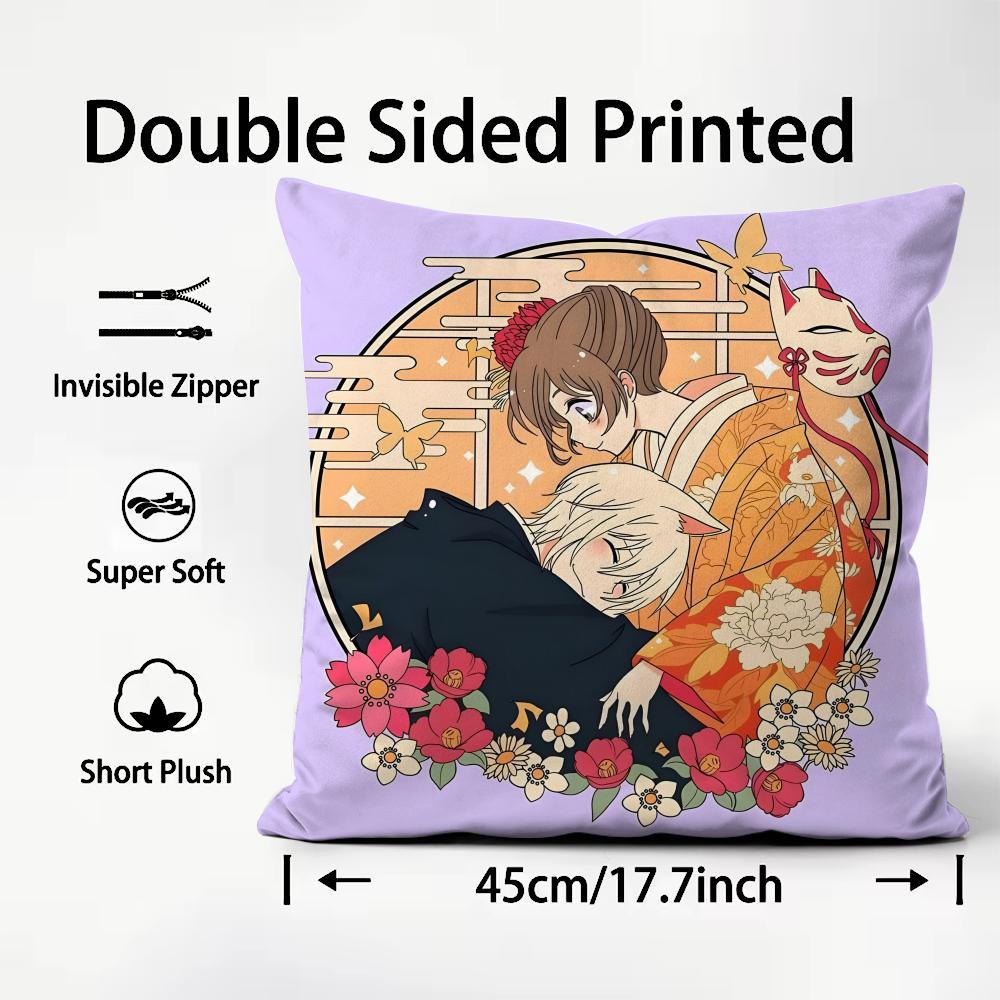 

KKamisama HajimemashitaA Cushion Cover Plush Fabric Soft DoubleSided Printed Sofa Warm Winter Home Child Gift Pillow Case 30x30cm