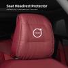 Leather Car Pillowcase Car Accessories Headrest Cover For Volvo V60 V40 XC90 S60 C30 V70 S90 Anti Fouling Decoration Pillowcase FF1