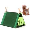 Atmungsaktives Versteckzelt für Kleintiere, Kaninchen, Hamster, Chinchilla, Grünes Zelt-Haus, Langlebig, Faltbar, Tragbar, Haustierzelt