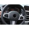Switch Trim Steering Wheel Shift Paddles Black For BMW 7 Series 2016-22 Aluminum