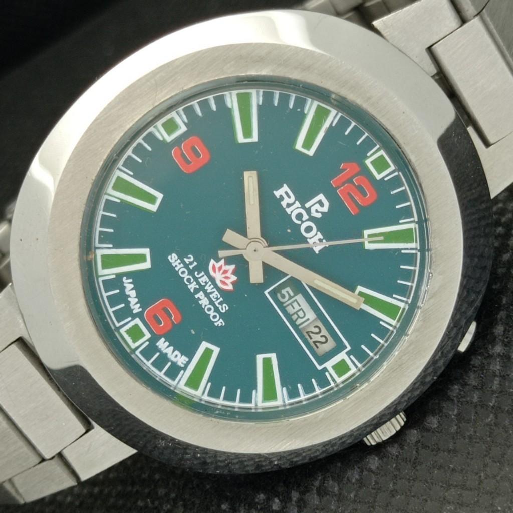 

Б/У RICOH AUTOMATIC JAPAN MENS ОВАЛЬНОЙ ФОРМЫ ЧАСЫ a309692-1 Sku587f-a309692