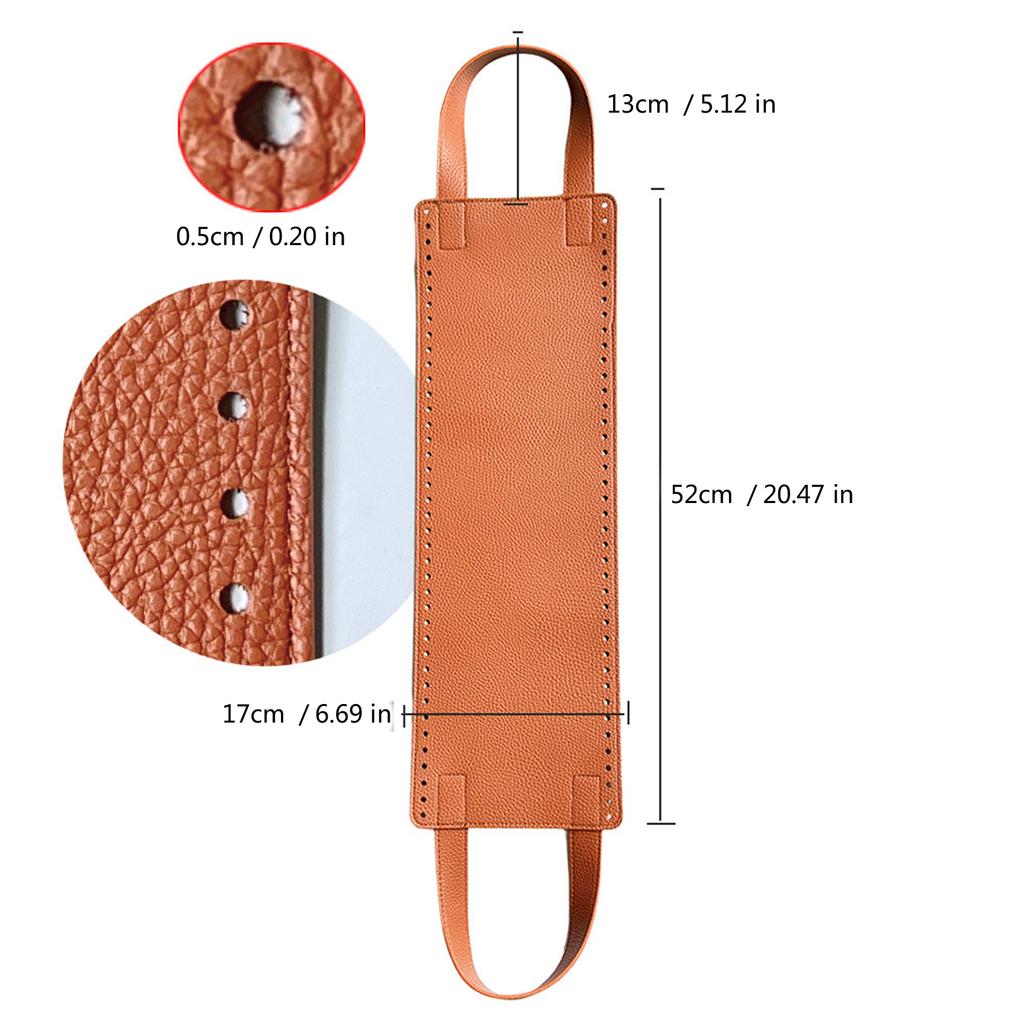DIY Knitting Crochet Handbag Sewing Accessories PU Bottoms Handles for Making Bag Crochet Bag Parts Handicraft Gift