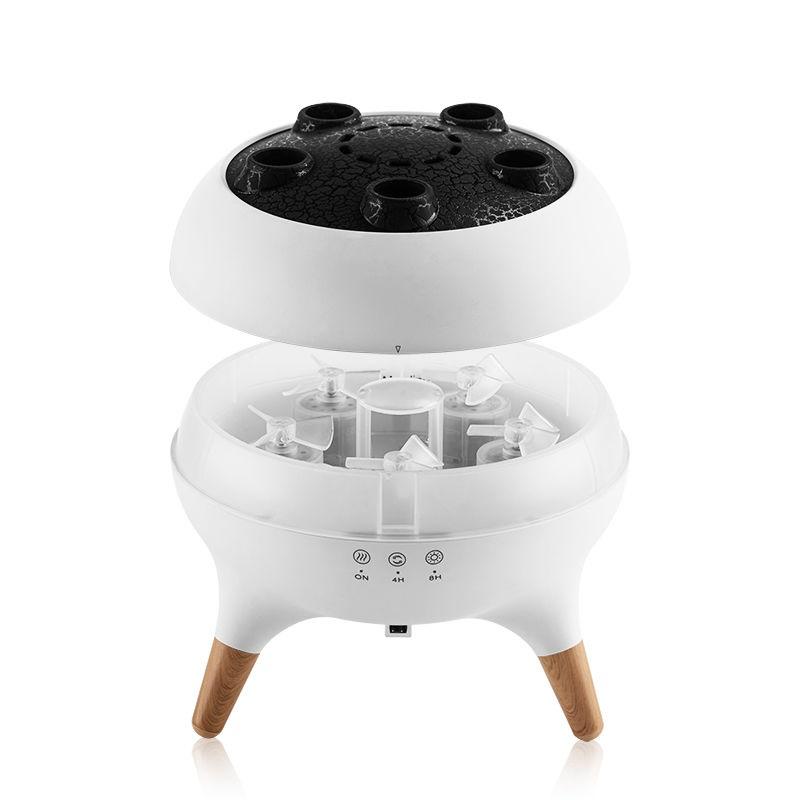Silent atomized aromatherapy and exhalation circle jellyfish colorful atmosphere light birthday gift voice-controlled humidifier technology