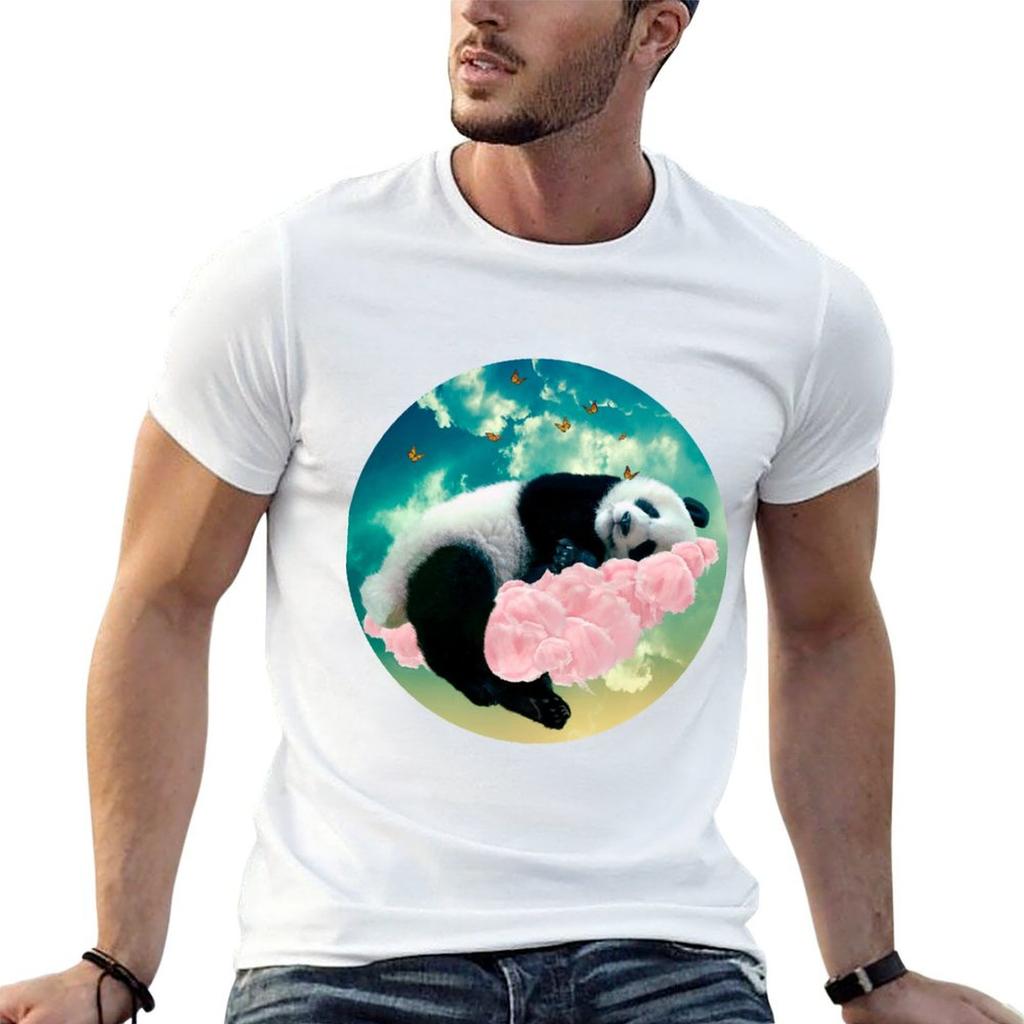 Panda Dream TShirt Novelty Print Casual Tee Shirt