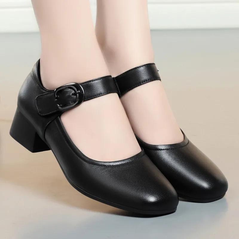 Zapatos De Mujer Women Fashion Round Toe High Quality Anti Skid Spring Summer Shoes Lady Cool Comfort Student Black Shoes Ba197