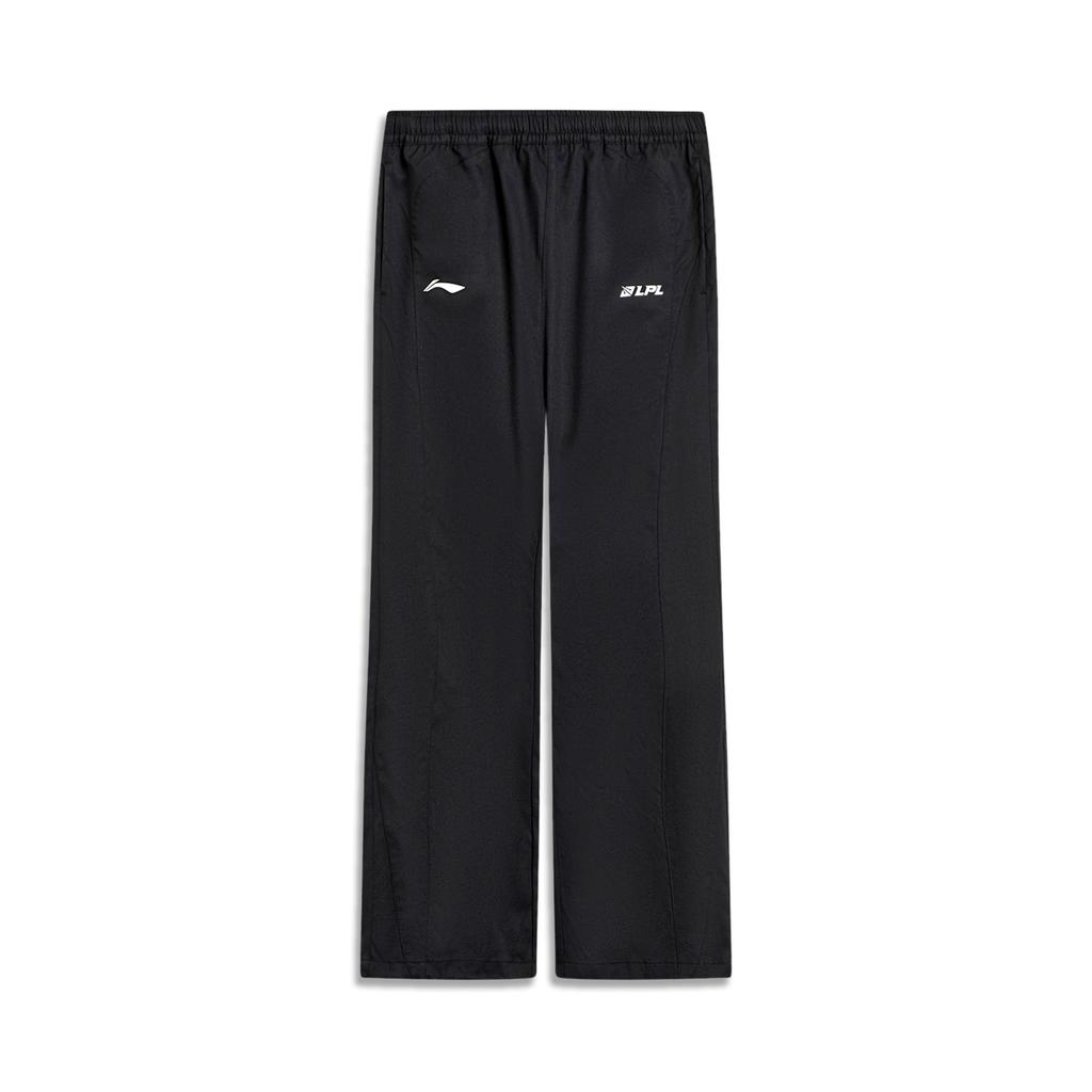 Li Ning X LPL Collaboration MSI Event Windproof Water-Repellent Fashionable Versatile Flared Woven Sports Pants Men pants Black AKXV439-2