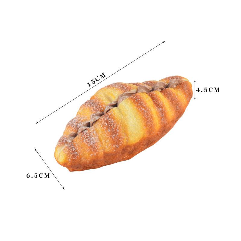 PU Simulation Bread Fake Conch Bread Model With Cream Soft Croissant, Big Food Play Toy, Food Ornament & Photography Prop