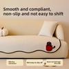 Cartoon Cat Sofa Slipcover Non Slip Teddy Fleece Universal Cover Pet Proof Protector for All Seasons