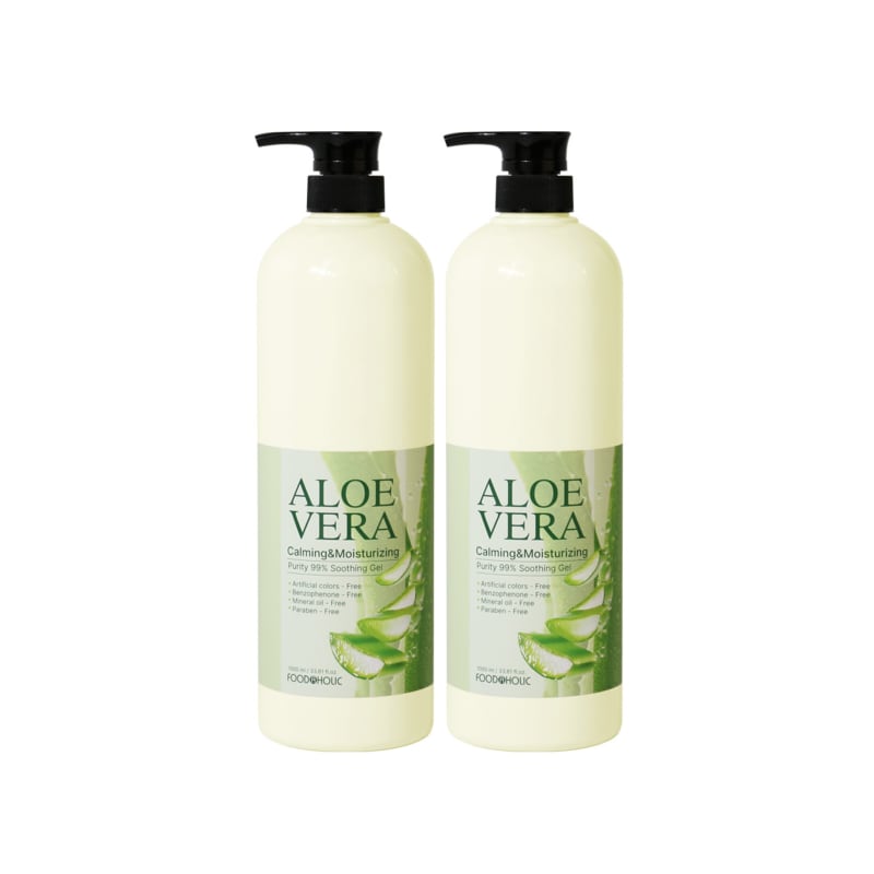 

(1+1) Foodaholic Aloe Vera Soothing Gel 1000ml / Pump-type large capacity soothing gel containing purslane extract