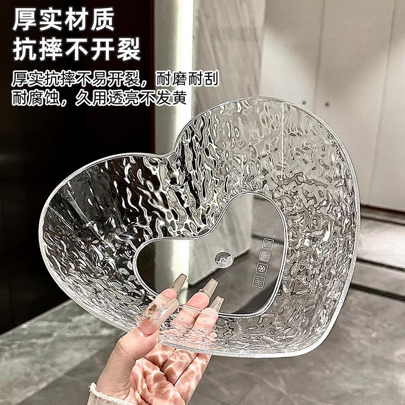 Light Luxury Living Room Coffee Table Fruit Plate High Value Heart Fruit Plate Snack Plate Reception Candy Plate