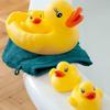 4Pcs Rubber Duck Family Squeak Ducks Baby Shower Toy Float Bathtub Yellow Duck Toy Gift For Toddlers Boys Girls Kids Birthday