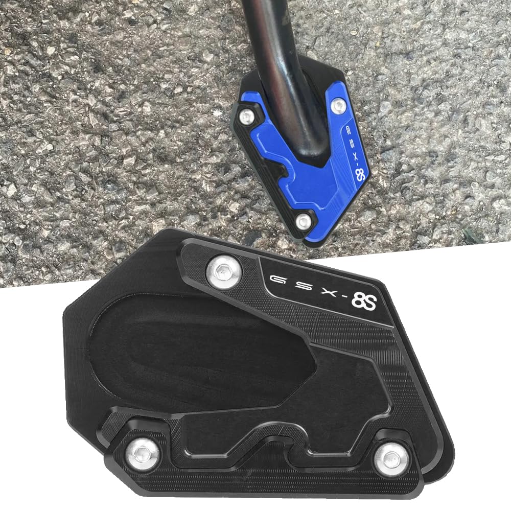 FOR GSX-8S GSX8S 2023 2024 Motorcycle Foot Side Stand Enlarged чёрный