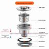 Stainless Steel Kitchen Sink Drainer Set with Leakproof Stopper and Drainage Accessories - 110.